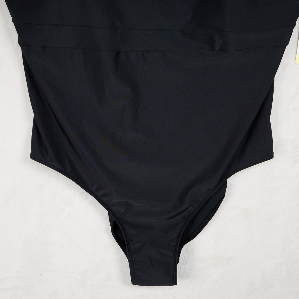 NWT Summersalt The Ruched Backflip One Piece Swimsuit Black Size 22 - Picture 5 of 8